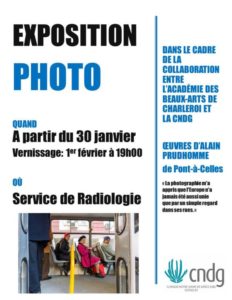 Affiche exposition photographie Alain Prudhomme ACA Charleroi cndg